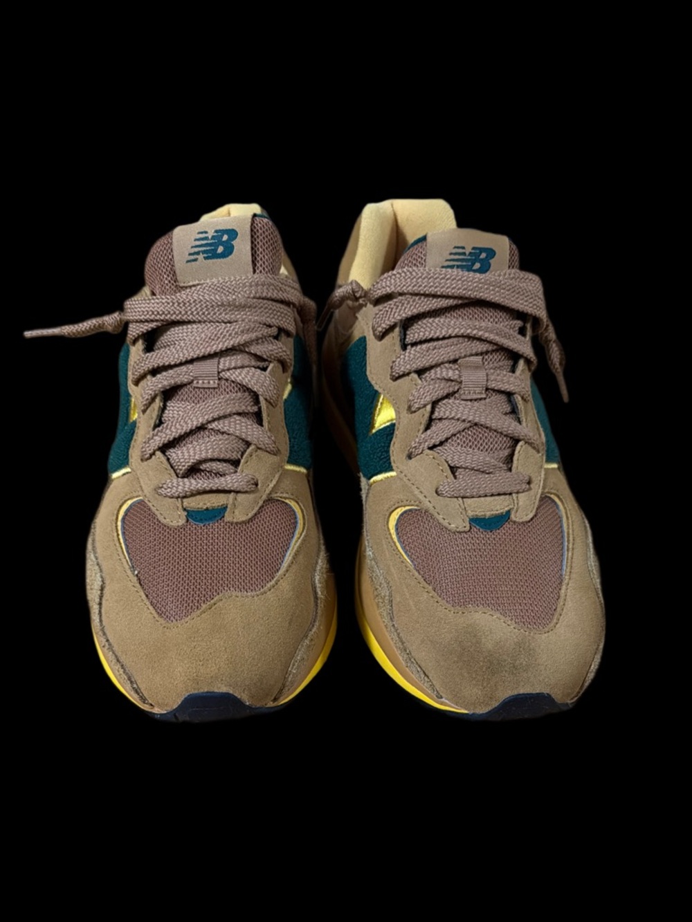 New Balance 57/40  Brown Green Yellow Men's Sneakers Men’s size 10.5 EUC - Picture 3 of 7
